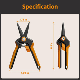 PrunePro garden snips ergonomic handles reduce hand fatigue during long sessions