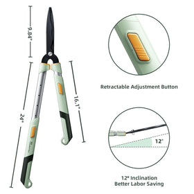 PrunePro Soft-grip aluminum handles offer controlled pruning and comfort.