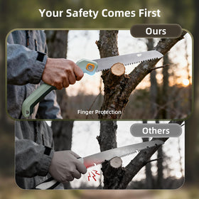 Ergonomic non-slip handle offers secure control during use.