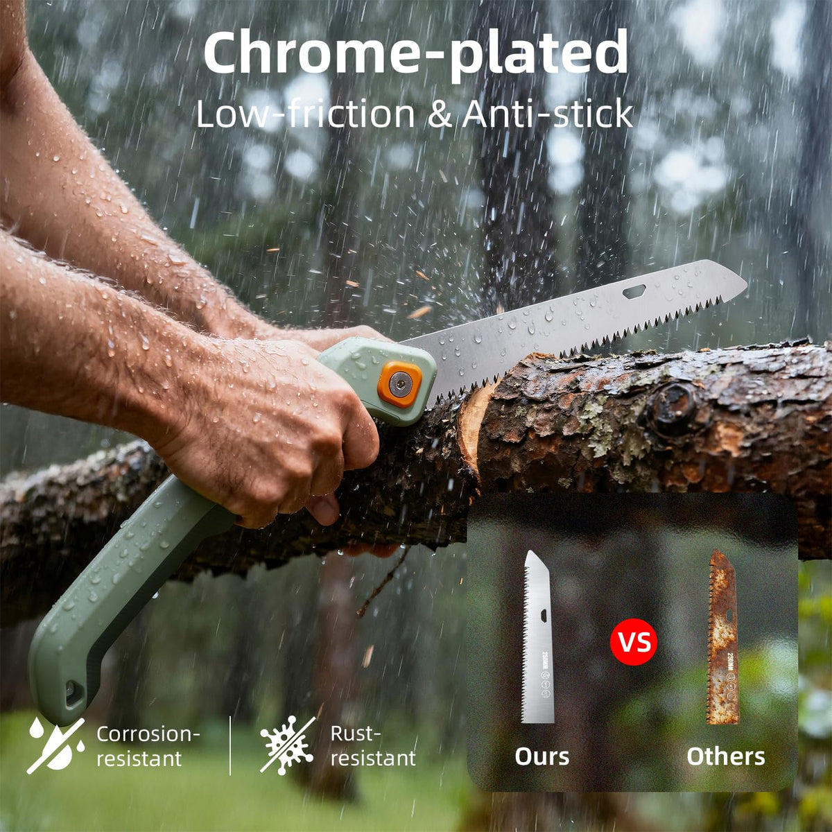 Triple-cut blade enables aggressive, smooth sawing performance.