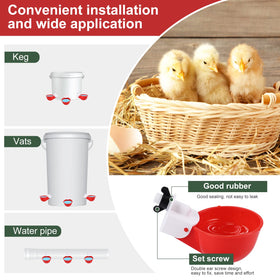Psarnuk chicken waterer cups cleaning-friendly detachable design supports hygiene