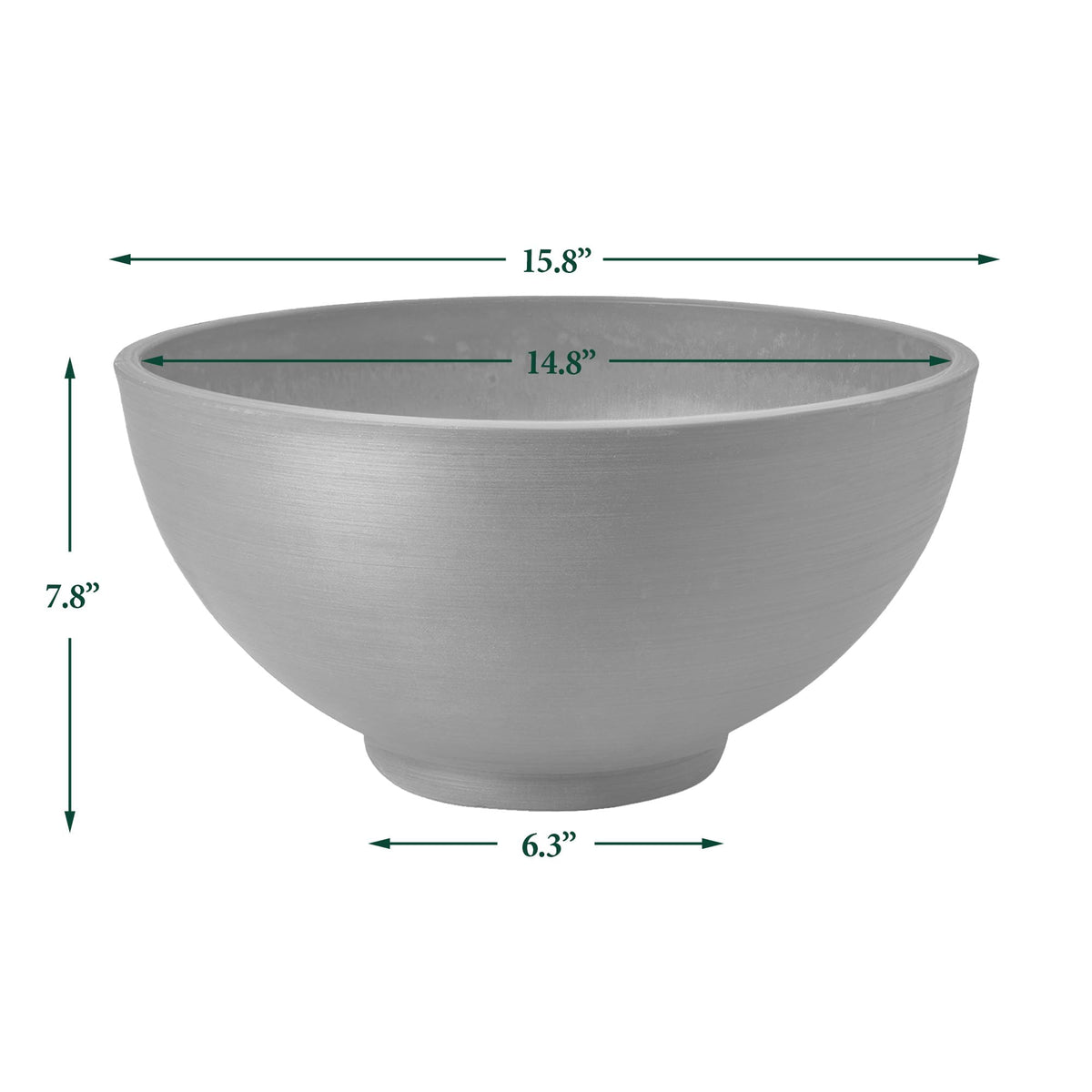 PSW drillable bottom allows optional drainage for plants.