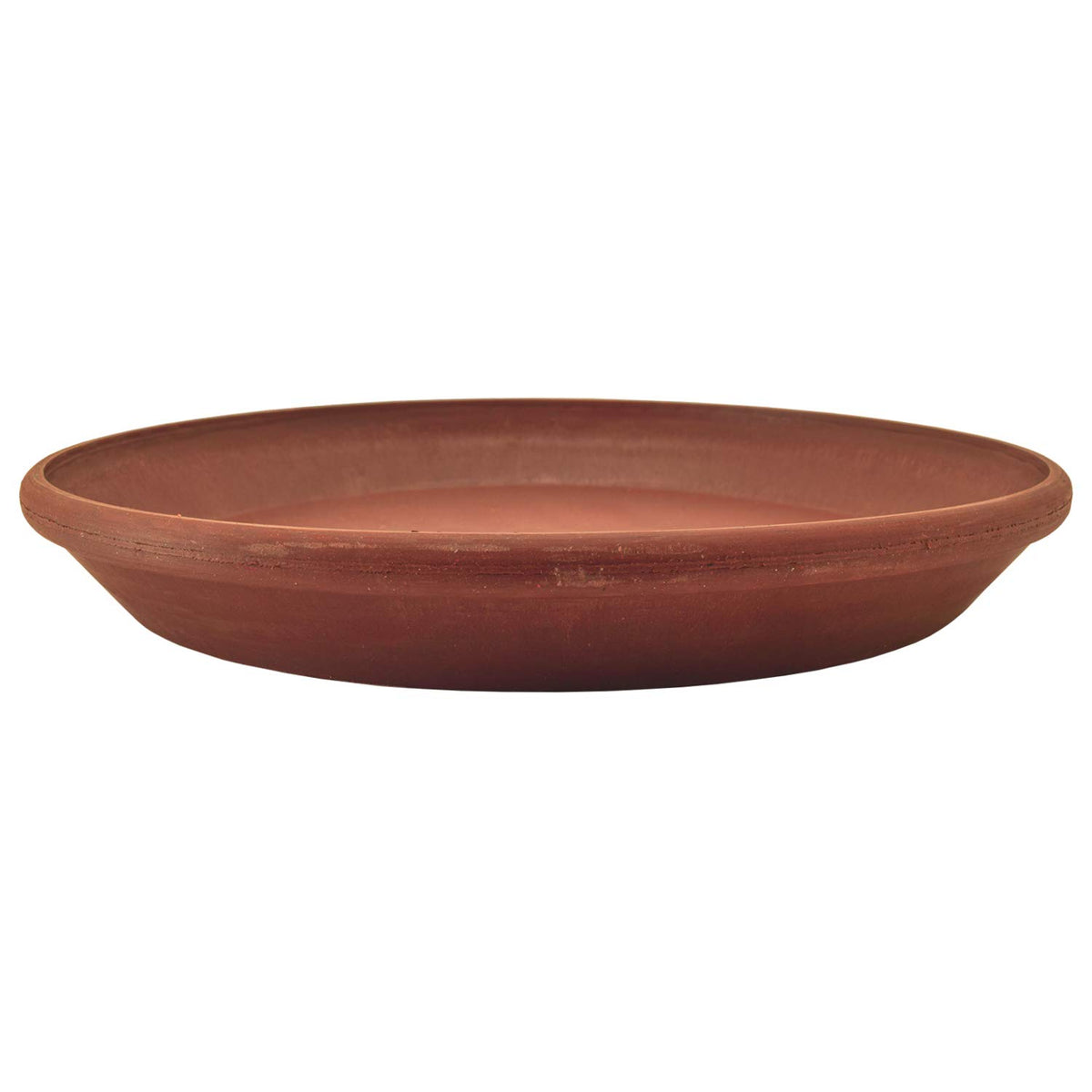 PSW Pot Collection AP30TC terracotta plant saucer under planter keeps surfaces dry.