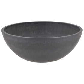 PSW Pot Collection dark charcoal oval bowl for indoor and outdoor use.