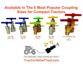 Quick coupling relief tool in use by PT Squared Trading Co for safe maintenance