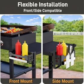 PTALSEAW Blackstone Caddy features heavy-duty carbon steel for durable outdoor use
