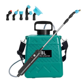 PUAODER Garden Sprayer 2-Gallon delivers precise coverage for small plants.