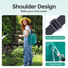 PUAODER telescopic rod extends reach to hanging plants and distant beds.