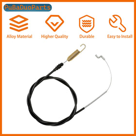 54.5-inch conduit guards the cable for smooth operation