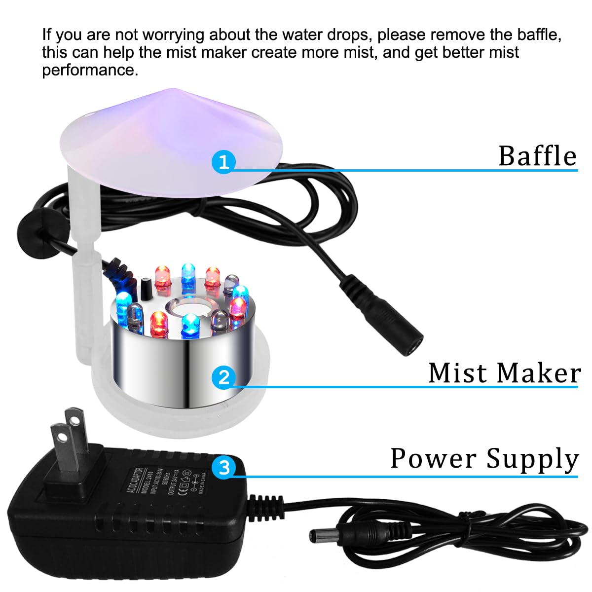 PULACO Mist Maker enhancing Halloween ambiance with magical mist