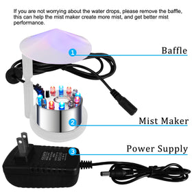 PULACO Mist Maker enhancing Halloween ambiance with magical mist