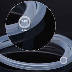 PULACO 7x10mm tubing in a pond setup, safe for aquatic life.