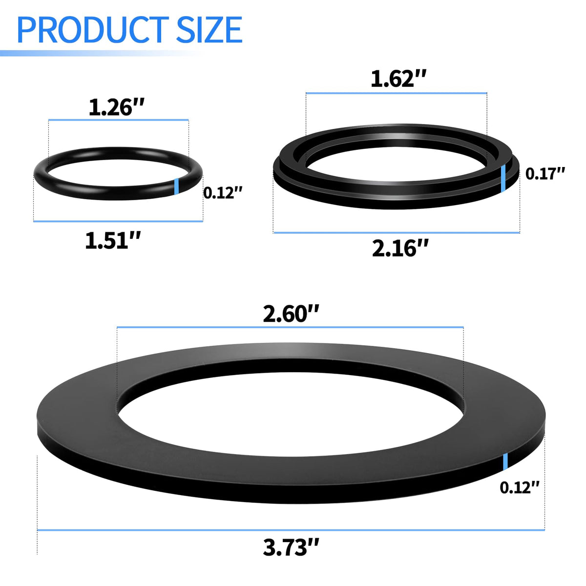 Pulems 10745 step washers provide proper spacing for 1.5-inch fittings
