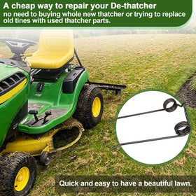 Pulems 43783 dethatcher tine packaging shows ready-to-use replacement parts for easy maintenance.
