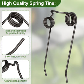 Pulems 43783 rust-proof spring tine close-up emphasizes durability in outdoor use.