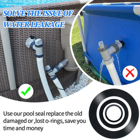 Pulems high quality rubber seals resist deformation for long-term pool use