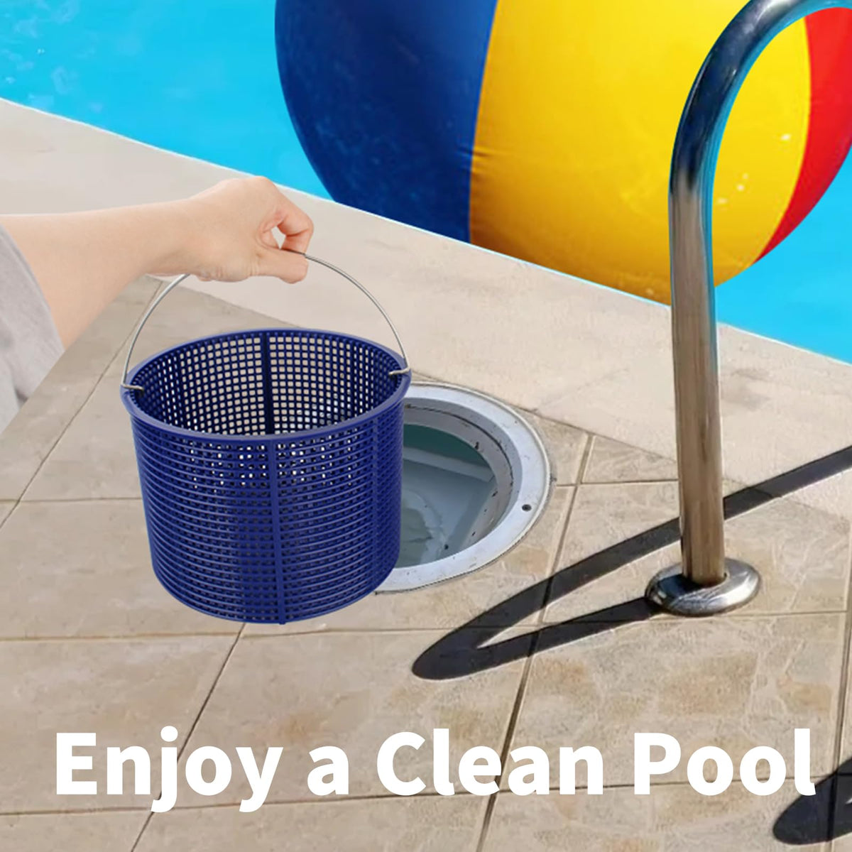 Easy removal and rinsing after use for simple pool maintenance.