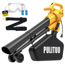 PULITUO 3-in-1 leaf blower with mode switch for quick yard cleanup.