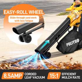 PULITUO collection bag shown with 12 gal capacity for large debris.