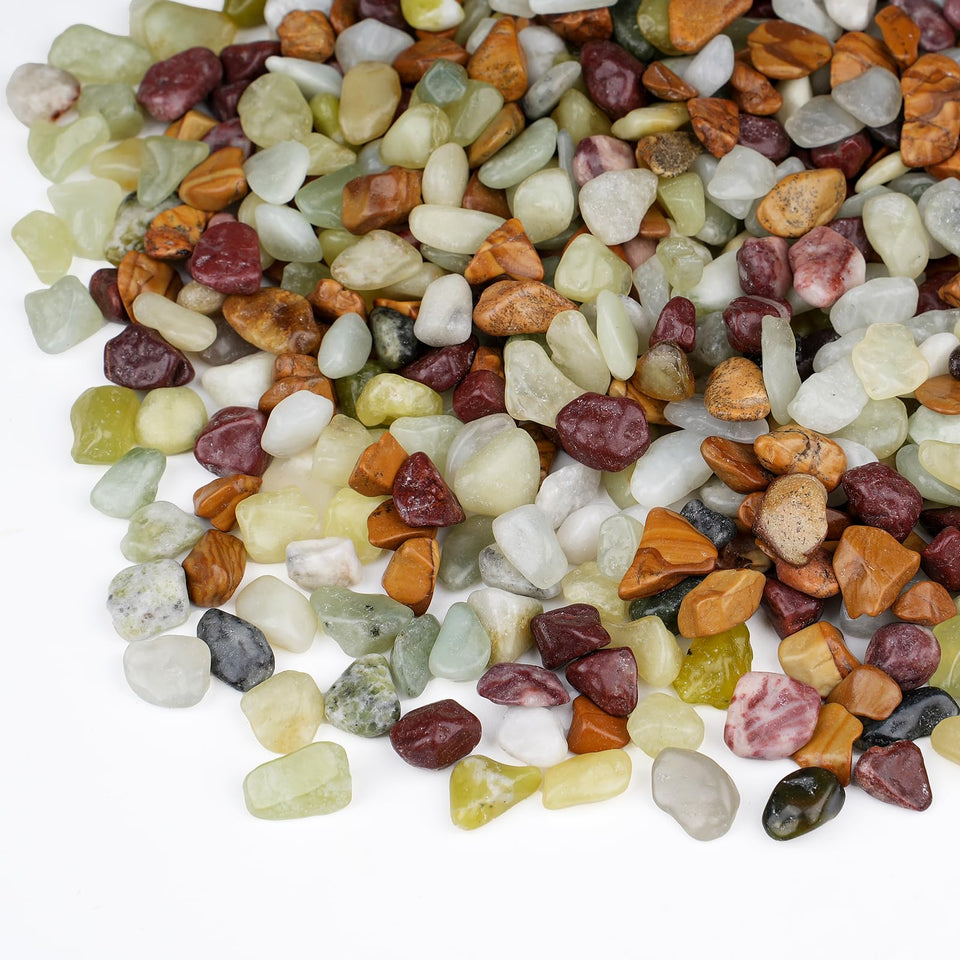Pulovin 2.5 lbs pebbles ideal for indoor plant display and soil drainage
