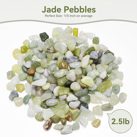 Pulovin jade pebbles for cacti promote drainage with decorative flair.