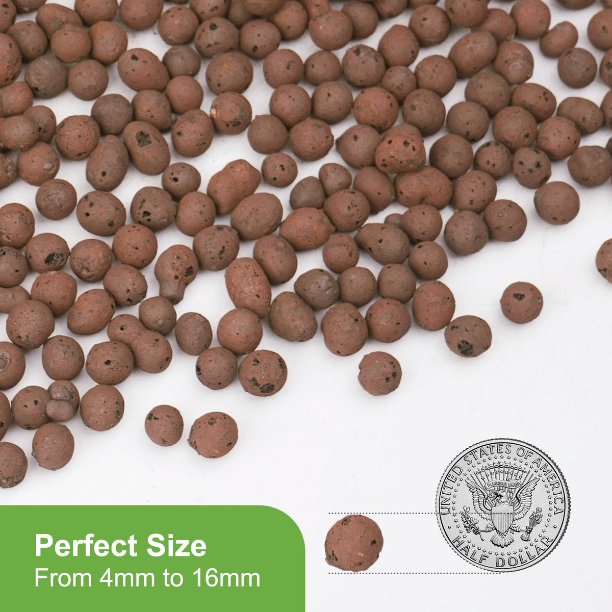 Pulovin LECA clay pebbles ideal for hydroponics with airy root zones.