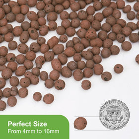 Pulovin LECA clay pebbles ideal for hydroponics with airy root zones.