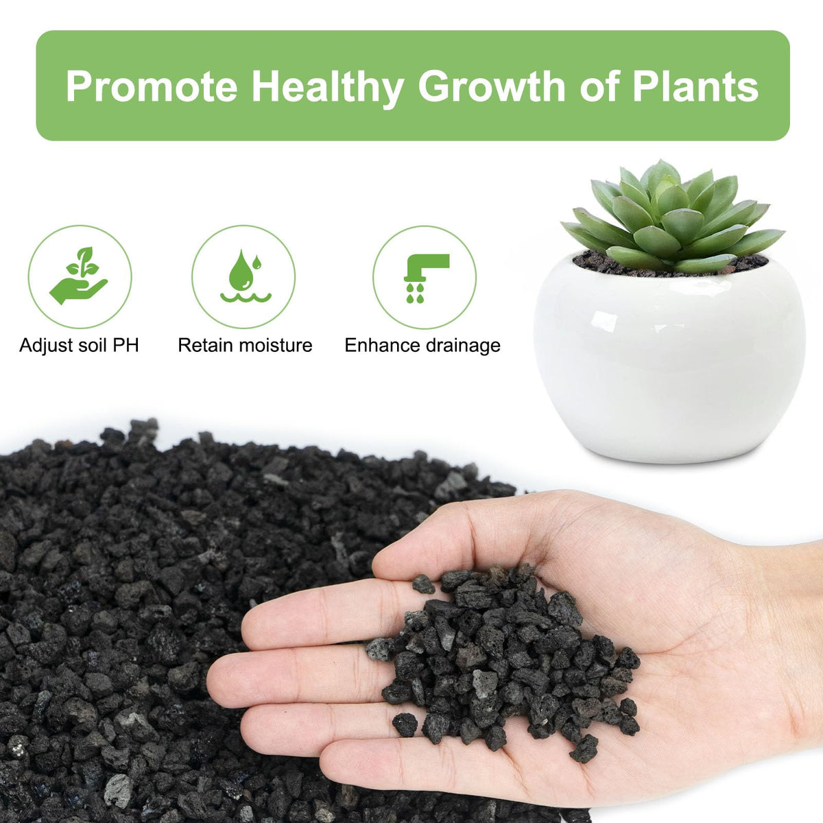 Pulovin natural volcanic rock with no additives for clean pots