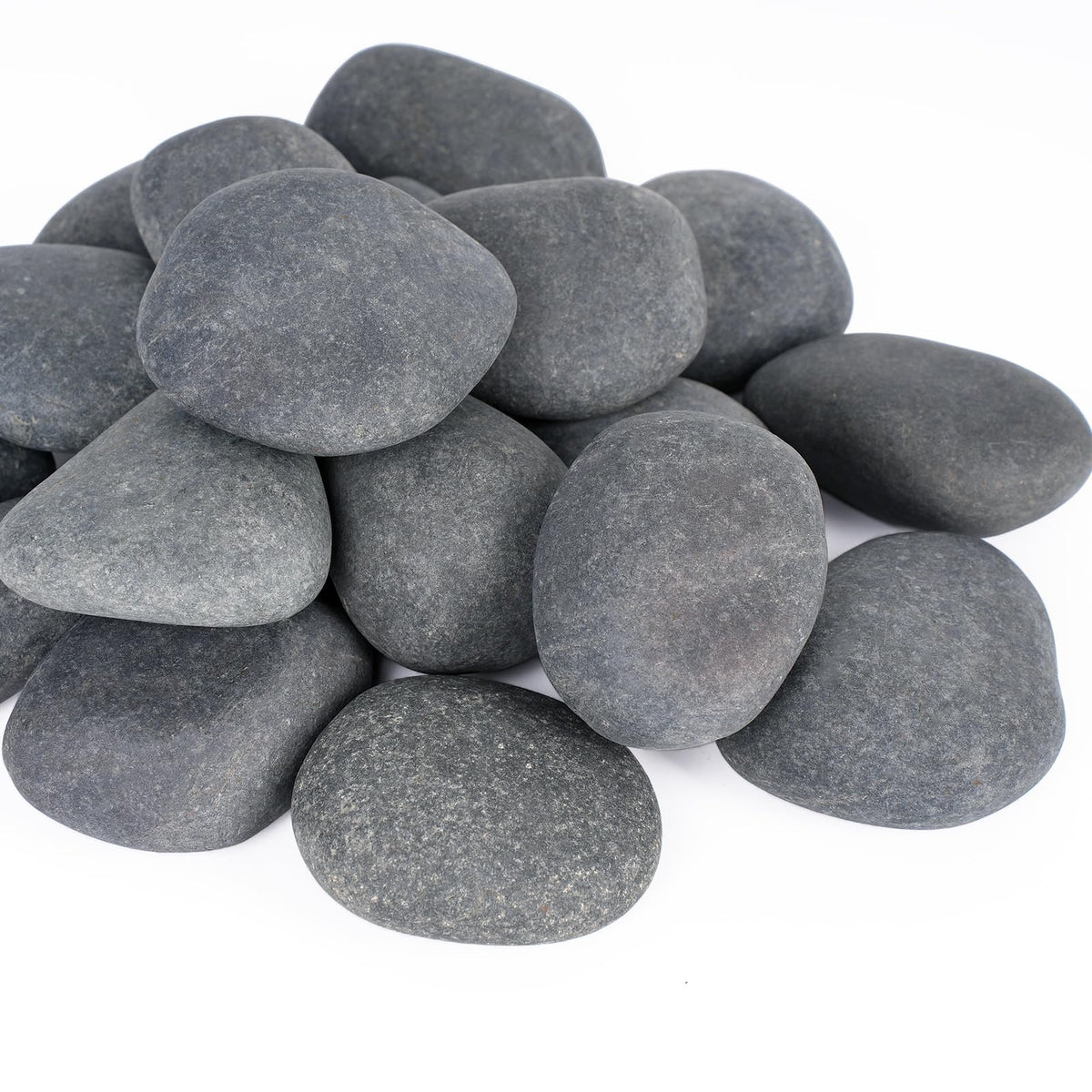 Pulovin river rocks 2-3 inch variegated color for durable landscape accents.