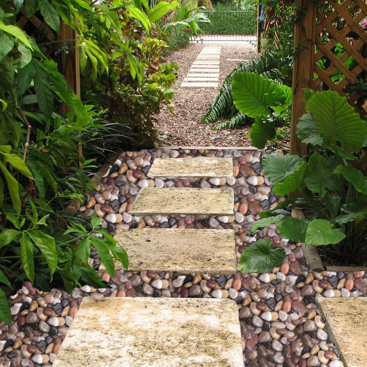 Pulovin eco-friendly river rocks are durable and long-lasting for outdoor use.