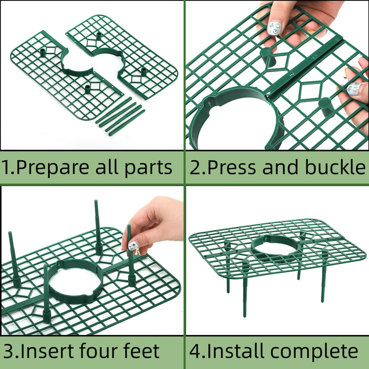 Pumtus plastic strawberry plant stand supports growth and easy maintenance.