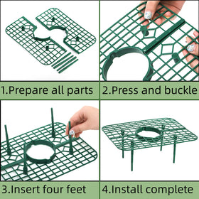 Pumtus plastic strawberry plant stand supports growth and easy maintenance.