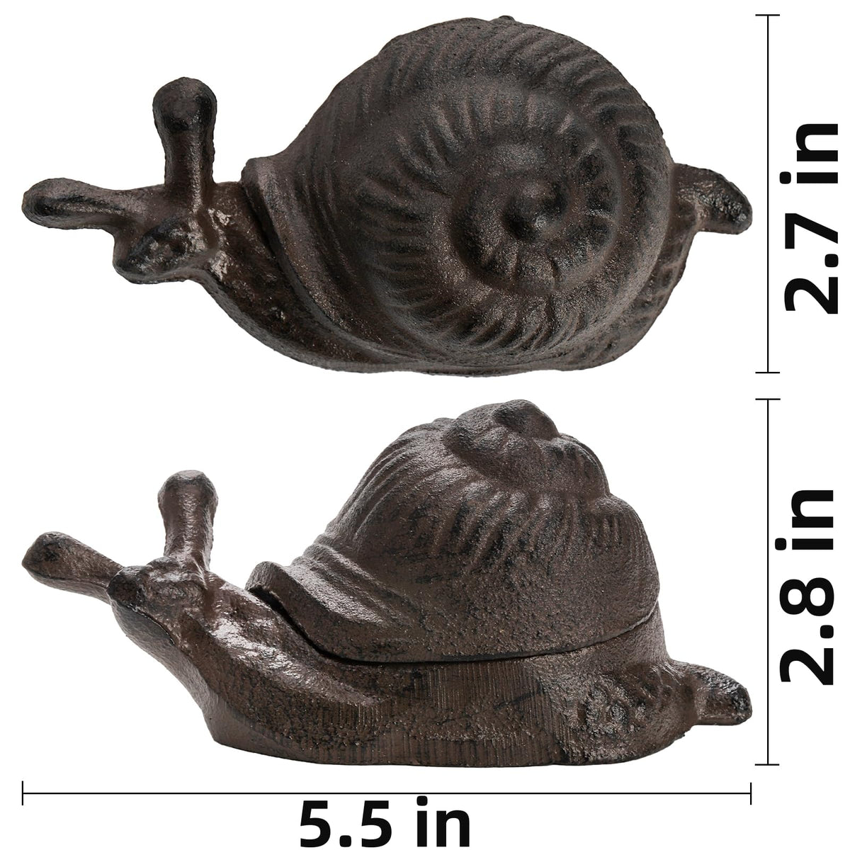 Pumtus snail garden statue key holder, decorative and practical outdoor accessory.