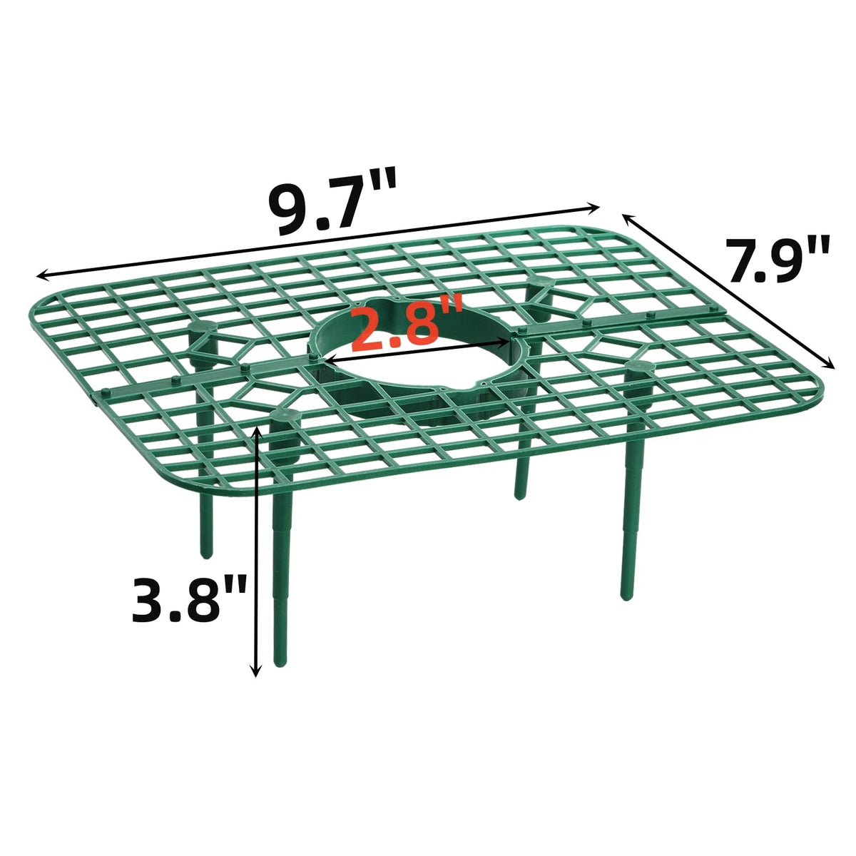 Pumtus strawberry growing rack with four legs elevates fruit for airflow.