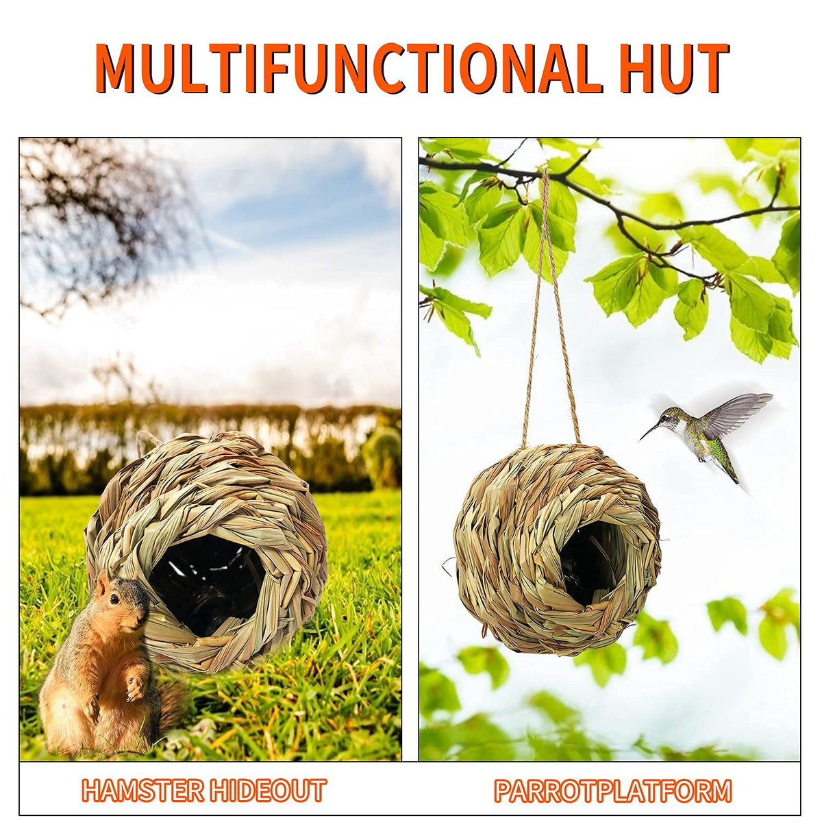 Puninoto dropshape bird house 3-5 inch entry hole.