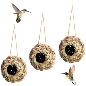 Puninoto humming bird house outdoor hanging invites garden visitors.