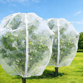 Puobao 2-pack 13x13ft fruit tree netting protects mature trees and expands coverage.