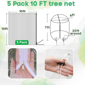 Puobao zipper and drawstring netting enables easy access for harvesting.