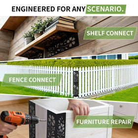 Puobao brackets designed for outdoor garden projects and long-term stability.