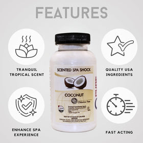 Pure and Simple Coconut Aromatherapy Spa Shock shows clarity and scent release in action