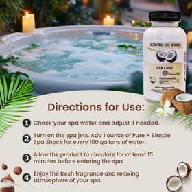 Pure and Simple Coconut Aromatherapy Spa Shock scent diffusion demonstrates fragrance release