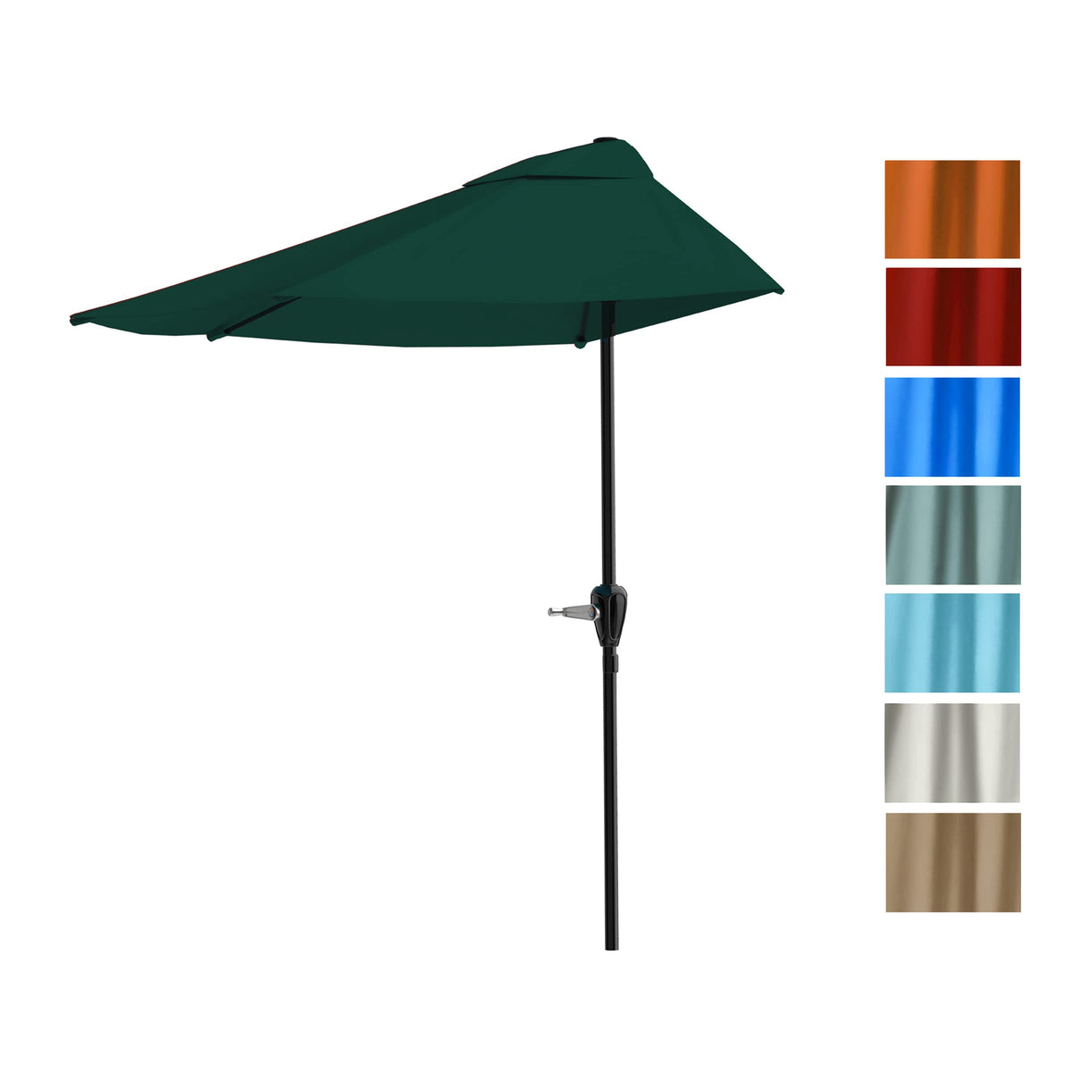 Pure Garden durable steel ribs and pole provide stable outdoor shade.