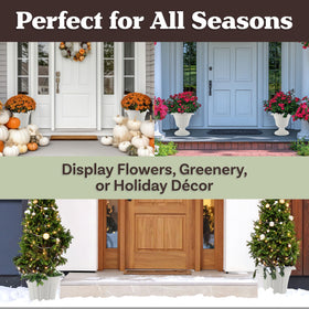 Pure Garden easy-assembly urn planters, twist to join