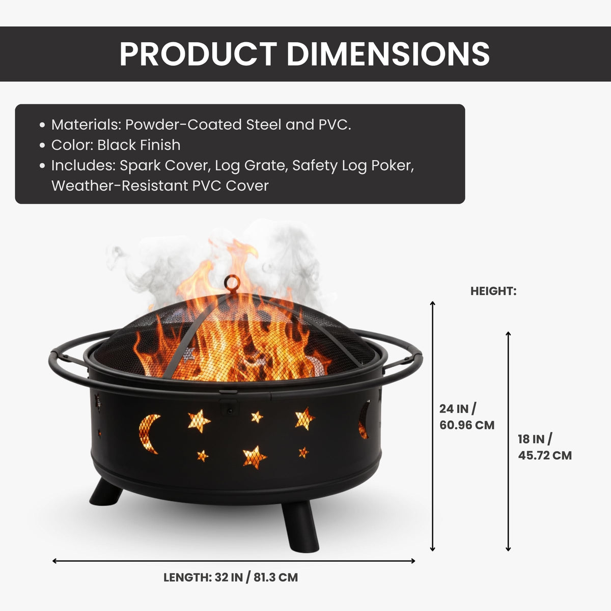 Pure Garden fire pit assembly is straightforward for quick setup