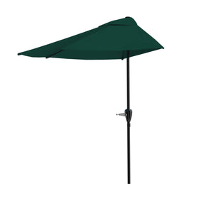 Pure Garden half-round umbrella crank mechanism enables easy sun control on balconies.
