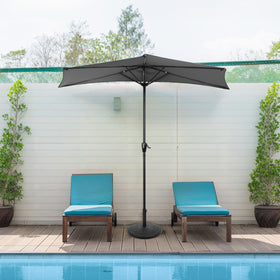 Pure Garden 92-inch steel pole provides sturdy support for outdoor shade