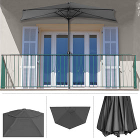 Pure Garden small-space outdoor umbrella suits balconies and decks