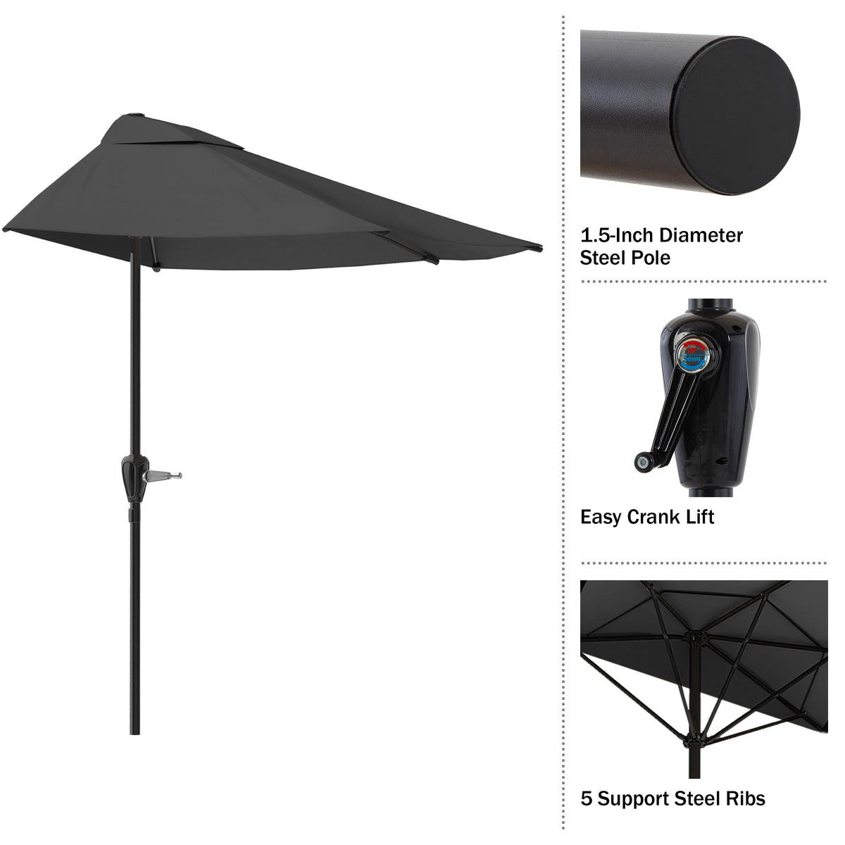 Pure Garden vented design promotes airflow for cooler outdoor enjoyment
