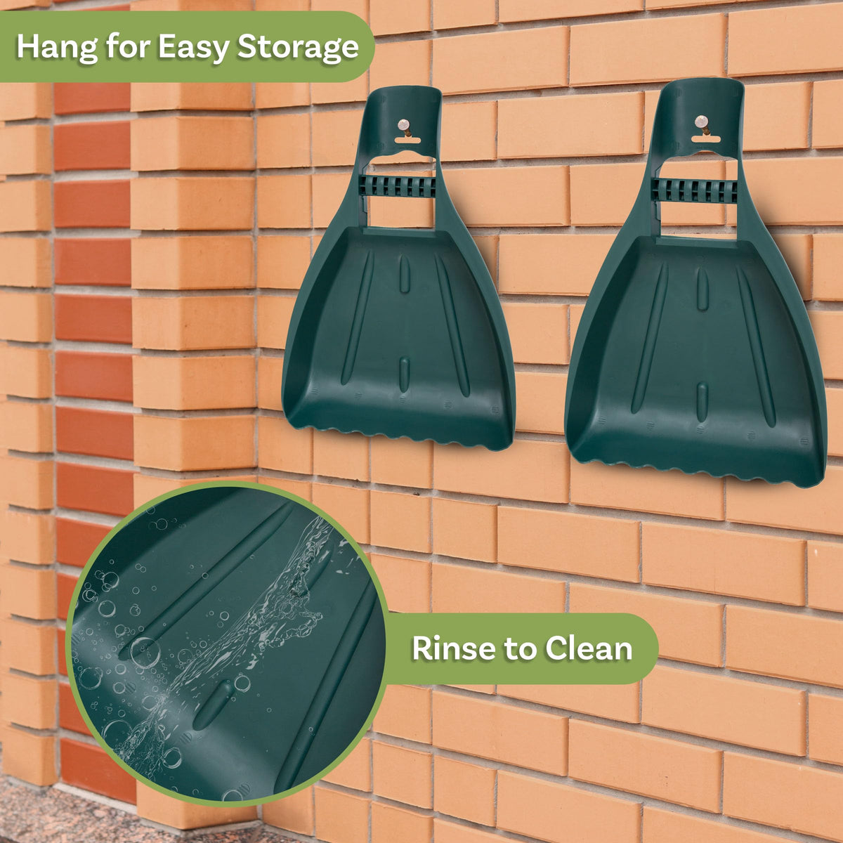 Pure Garden Leaf Scoops assist with pet cleanup and pond debris removal.