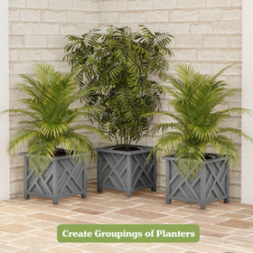 Pure Garden open-bottom design with optional insert simplifies drainage and soil setup.